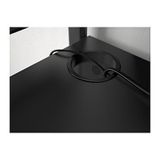 Стол геймерский ФРЕДДЕ черный ИКЕА, IKEA, фото 6