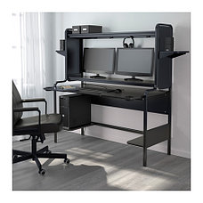 Стол геймерский ФРЕДДЕ черный ИКЕА, IKEA, фото 4