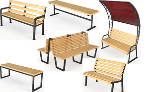 Уличные скамейки 