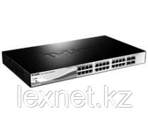 Коммутатор, D-Link, DGS-1210-28P/F5A, 19-дюймовый стоечный, 24 порта