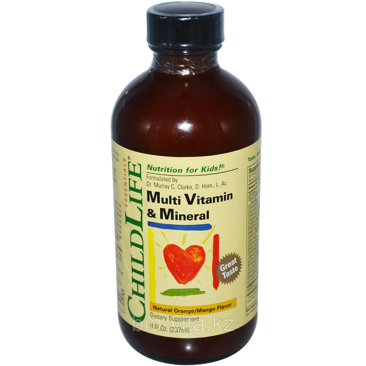 ChildLife,Мультивитамины и минеральные элементы со вкусом апельсина/манго,  (237 мл)