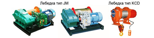 Лебедки электрические 1т, 2т, 3т, 5т, 10т, 15т, 20т. в наличии