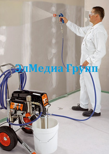 Безвоздушная покраска стен, металлоконструкций ,аппараты Вагнер, Грако, Контракор