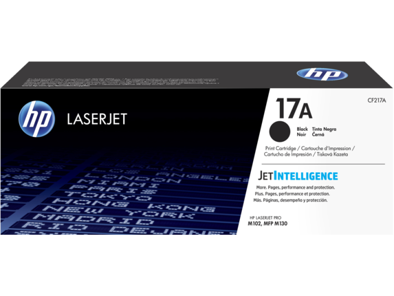 HP CF217A картридж лазерный с тонером 17A Black LaserJet купить в Алматы по  низкой цене