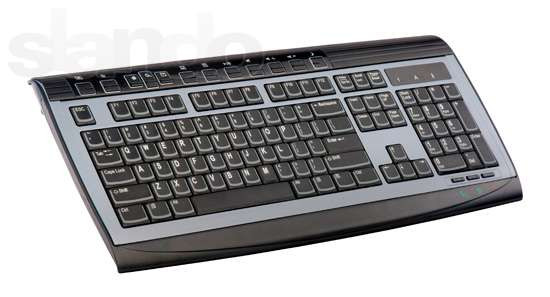 Клавиатура офисная USB AK-812, все клавиши прорезинены, Алматы