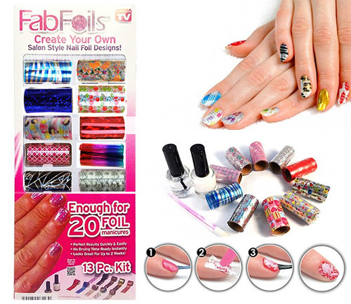 Украшения для ногтей Fab Foils , наклейки для ногтей