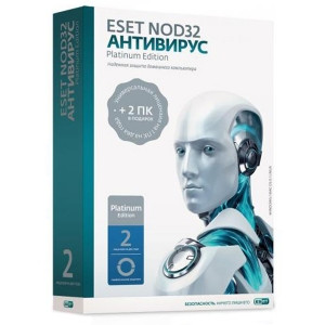 ESET NOD32 Антивирус Platinum Edition- лицензия на 2 года на 3ПК 