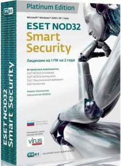 ESET NOD32 Smart Security Platinum Edition - лицензия на 2 года на 3ПК