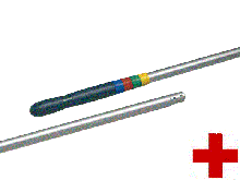 Алюминиевая ручка с цветовой кодировкой для держателей и сгонов150 см