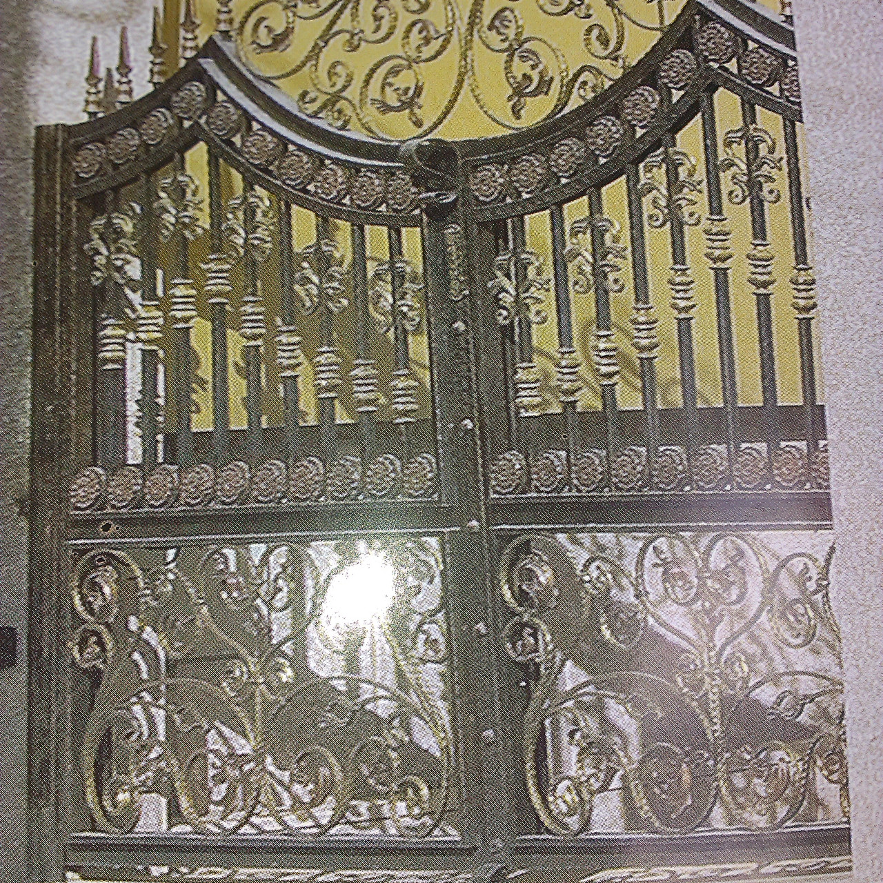 Ворота с иранской ковкой, без экрана - фото 3 - id-p8596614