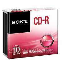 Диски CD-R  700MB 80 МИН slim 10CDQ80SS Sony