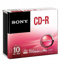 CD-R Диски 700MB 80 МИН slim 10CDQ80SS Sony