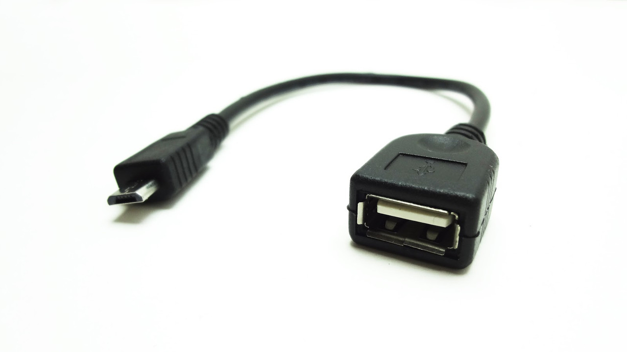 Кабель microUSB(m) - USB(f) 0.1m. (OTG-кабель)