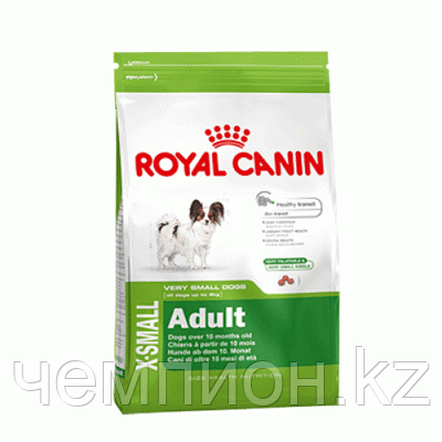 ROYAL CANIN X-Small Adult, Роял Канин для взрослых собак миниатюрных пород, уп. 1,5 кг