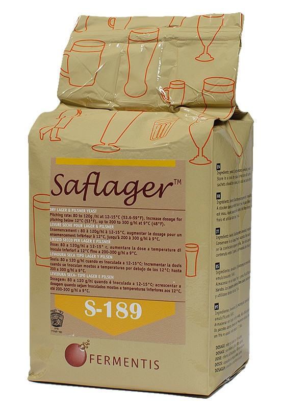 Дрожжи пивные сухие Safale S - 189 (500 гр.) - верхового брожения