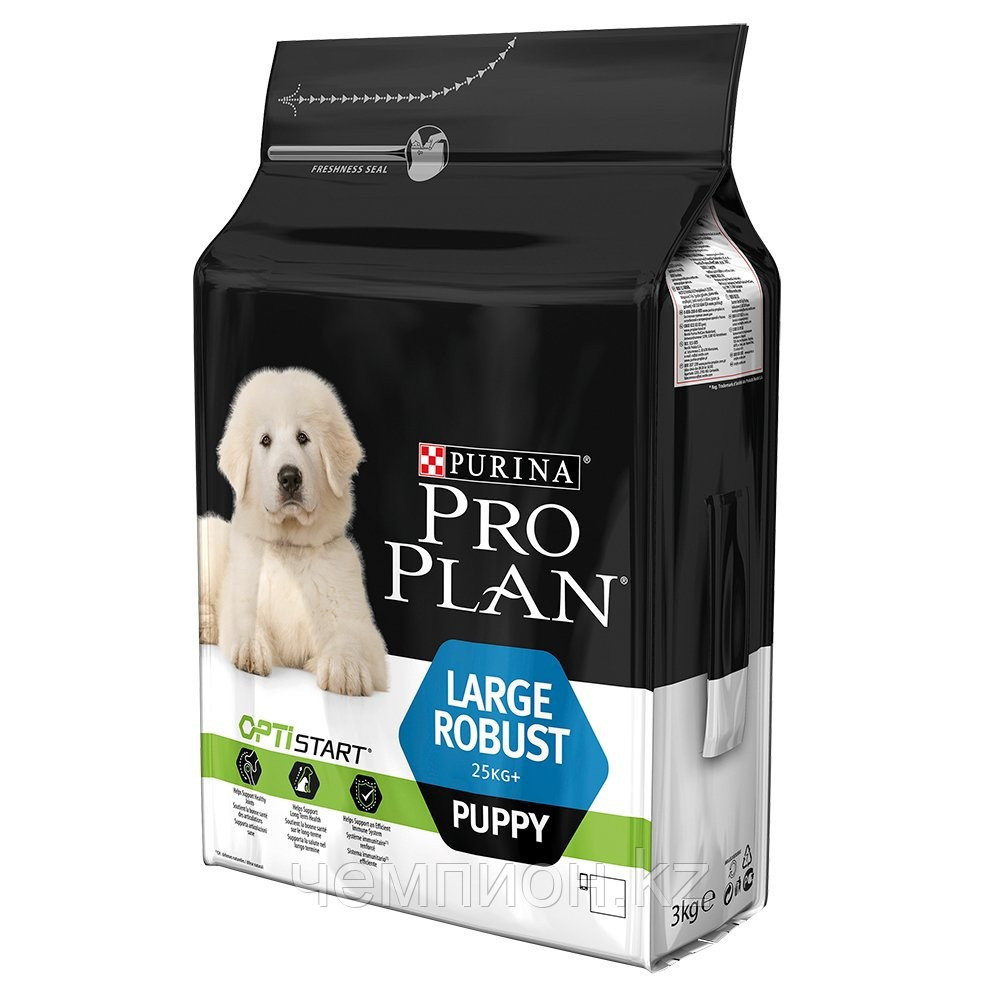 Pro Plan Puppy Large Robust, Про План корм для щенков крупных пород, курица|рис, уп. 12кг.