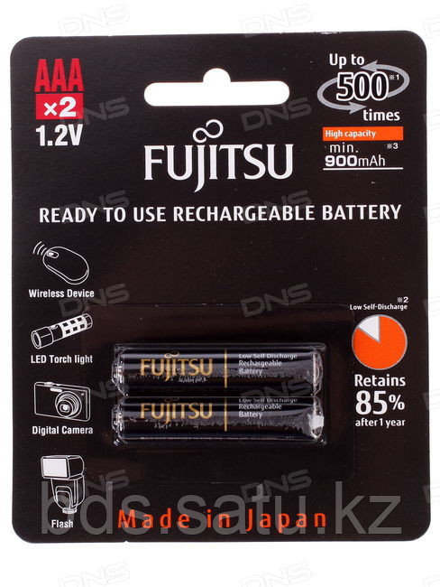 Аккумулятор Fujitsu Pro AAA 900 мАч HR-4UTHCEX(2B), 2шт в блистере - фото 1 - id-p38007571