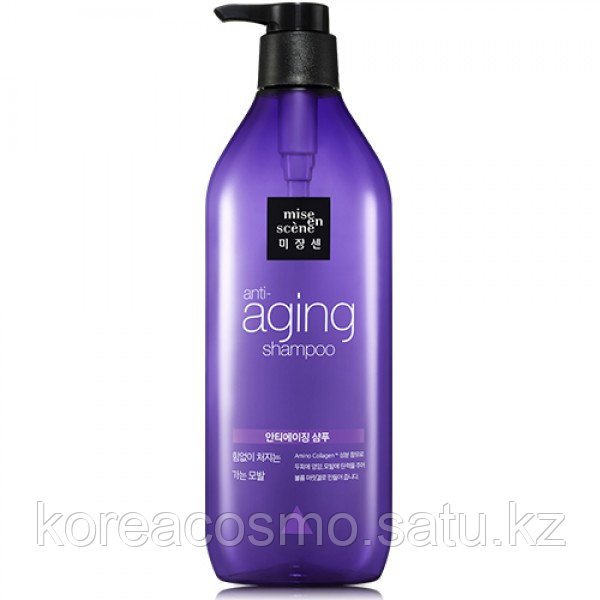 Антивозрастной шампунь Mise en Scene Black Pearl Anti-aging Full and Thick Shampoo