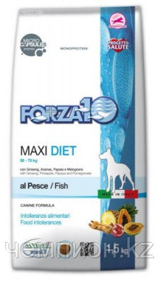 11755 Forza10 Max Diet pesce, Форца10 диетический корм из рыбы для собак крупных пород, уп. 12кг.