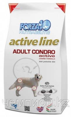 202740 Forza10 CONDRO Adult Active, Форца10 диетический корм для собак, уп.10кг.