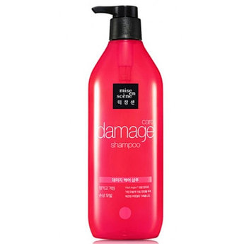 Восстанавливающий шампунь - Mise En Scene Damage Care Sleek and Smooth Shampoo 680 ml