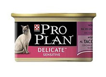 PRO PLAN DELICATE, Про План Деликейт, корм для чувствительных и привередливых кошек, баночка 85 гр.