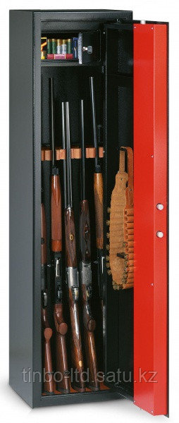 ОРУЖЕЙНЫЙ СЕЙФ TENAX 5/7 T/505 КЛЮЧ ЧЕРНЫЙ 5 СТВОЛОВ 85КГ