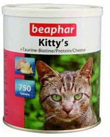 Beaphar Kitty*s Mix, Беафар Вит. Киттис таурин+биотин, 75т.