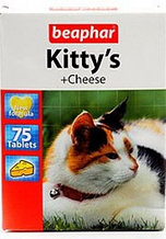 BEAPHAR Kitty*s Cheese, Беафар сердечки с сыром, уп. 75 табл.