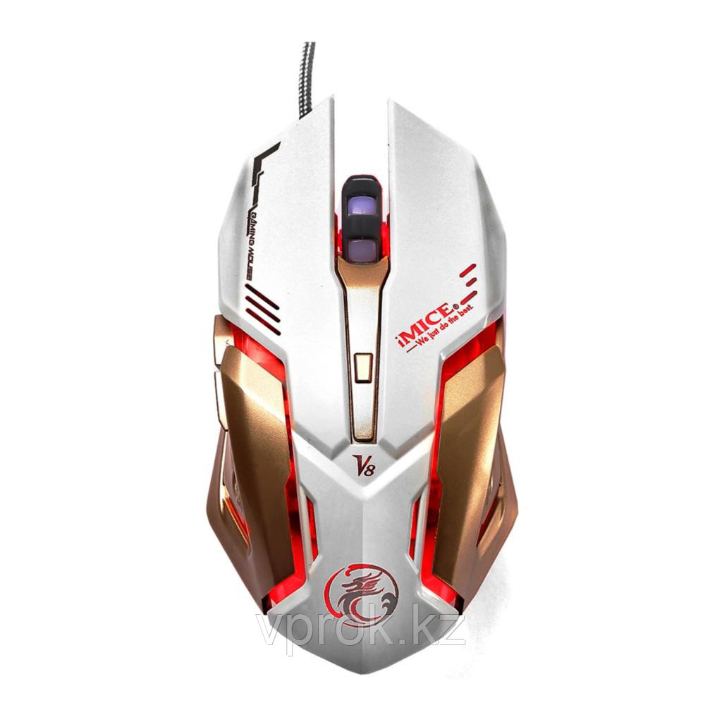 Проводная компьютерная мышь "iMICE  Optical 6D High Precision Gaming Mouse,4000DPI,6 Button,60g,Led,M:V8"