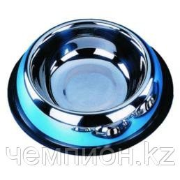 1503 TRIOL Миска металлическая с резинкой для кошек и собак, 0,45л. d=19 см. - фото 1 - id-p38050948