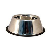 1508 TRIOL Миска металлическая для коккера на резинке, 0,6л.