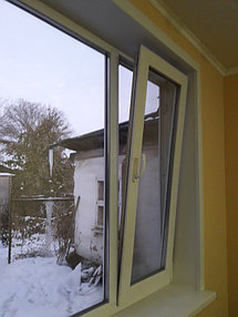 Установка сложного открывания на окно, регулировка пластикового окна