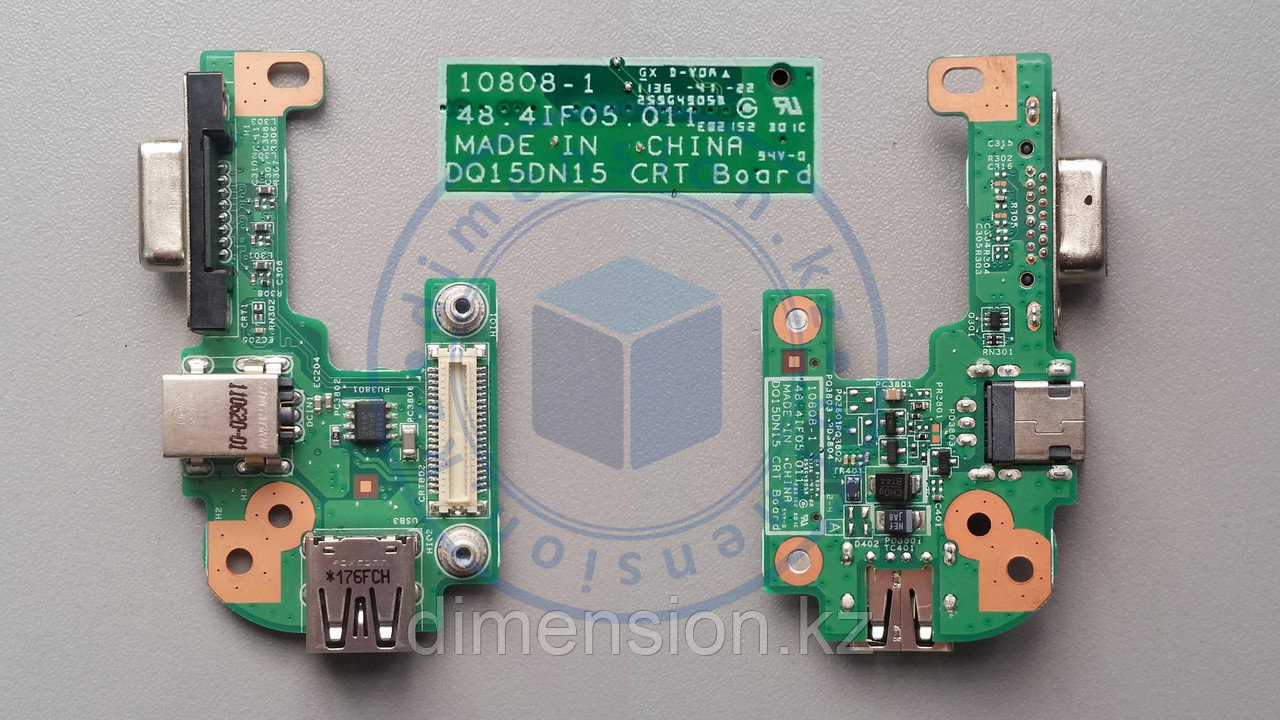 USB, VGA плата c разъемом питания DQ15DN15 CRT Board на DELL Inspiron N5110
