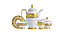 Фарфор Империал Голд-креме кофейный сервиз на 6 персон, фото 2