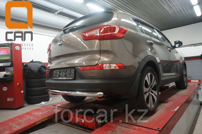 Защита заднего бампера KIA Sportage (2010-) (одинарная) d 60, фото 2