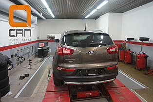 Защита заднего бампера KIA Sportage (2010-) (одинарная) d 60, фото 2