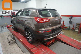 Защита заднего бампера KIA Sportage (2010-) (одинарная) d 60, фото 2