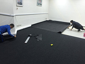 в процессе укладки