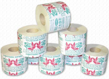 Рулонная туалетная бумага «Алматинская»