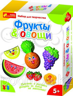 Изготовление магнитиков из гипса: Фрукты & Овощи