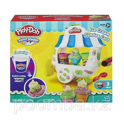 Тележка с мороженным Play Doh "Ice Cream Sundae Cart"