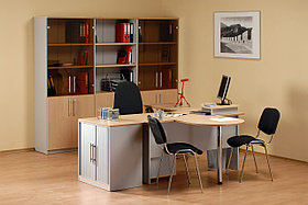 Тумба под оргтехнику, 700*500*750, Импакт/Берёза-Серый