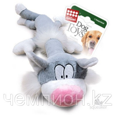 75227 GigWi, ГигВи Кот с пищалкой|ткань, игрушка для собак, 63см.