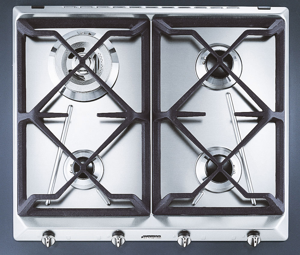 Встраиваемая варочная поверхность нержавейка Smeg SRV564GH3