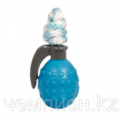 BW437 Triol Граната ц|р с цветной веревкой, игрушка для собак, 12,5см