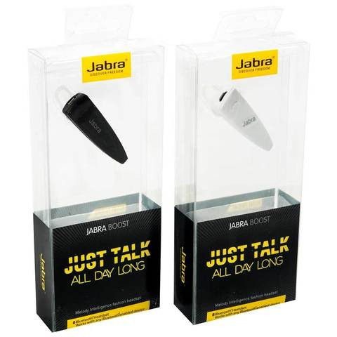 Bluetooth-гарнитура с дополнительным наушником Jabra BOOST - Just talk all day long (Белый) - фото 1 - id-p38293854