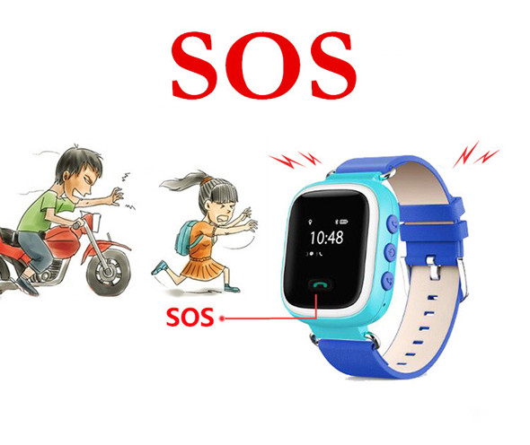 Умные детские часы с GPS Smart Baby Watch Q60 голубые - фото 2 - id-p40376213