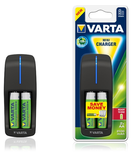 Зарядное устройство EE Mini Charger 2xAA2100 mAh(57666)