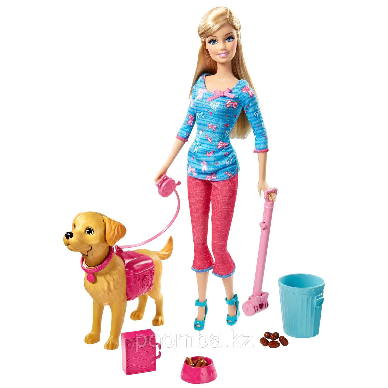 Набор Барби Барби выгуливает собаку Серия "Семья" Barbie. Барби. Набор по уходу за щенком